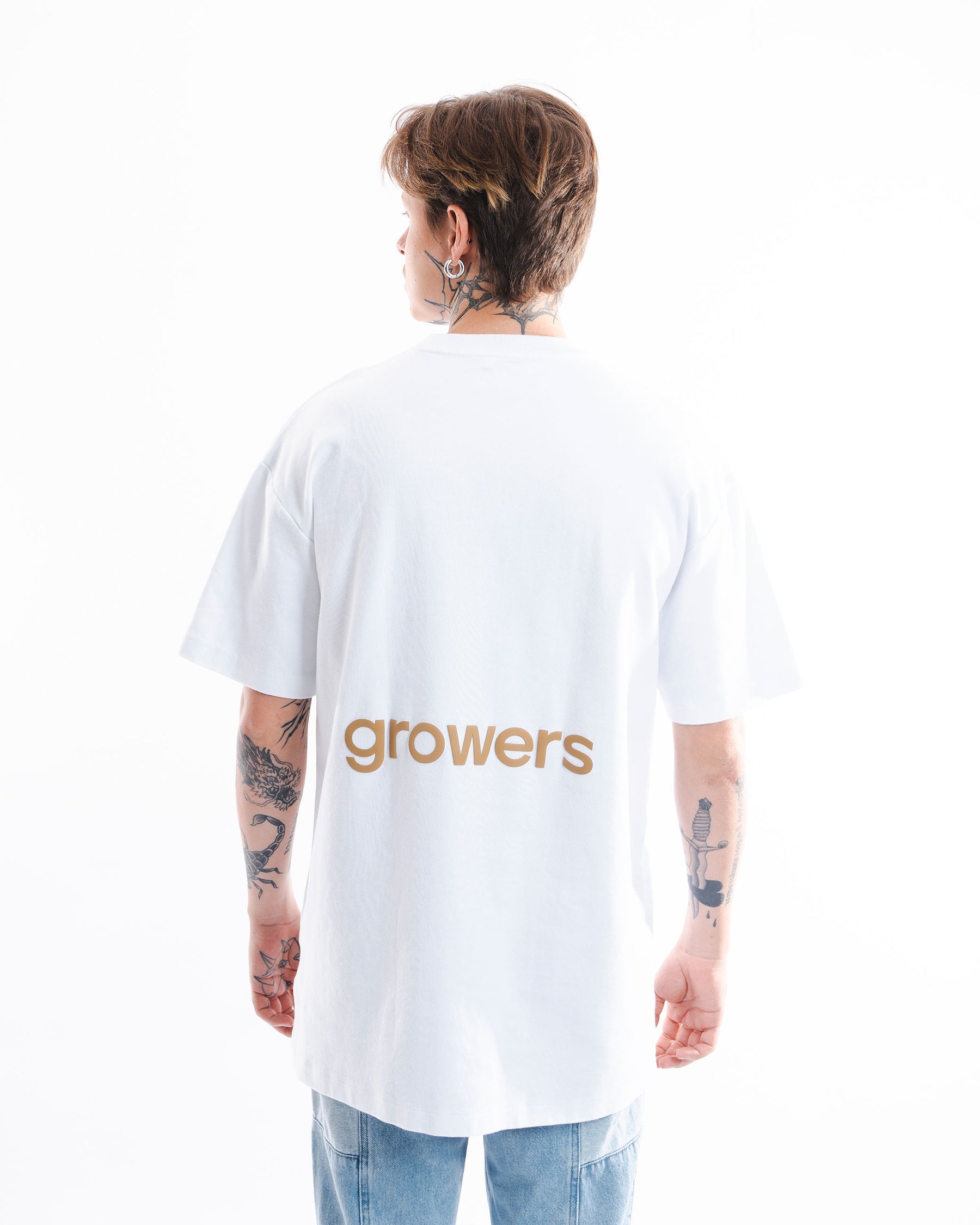 CAMISETA GROWER BASICA BLANCO