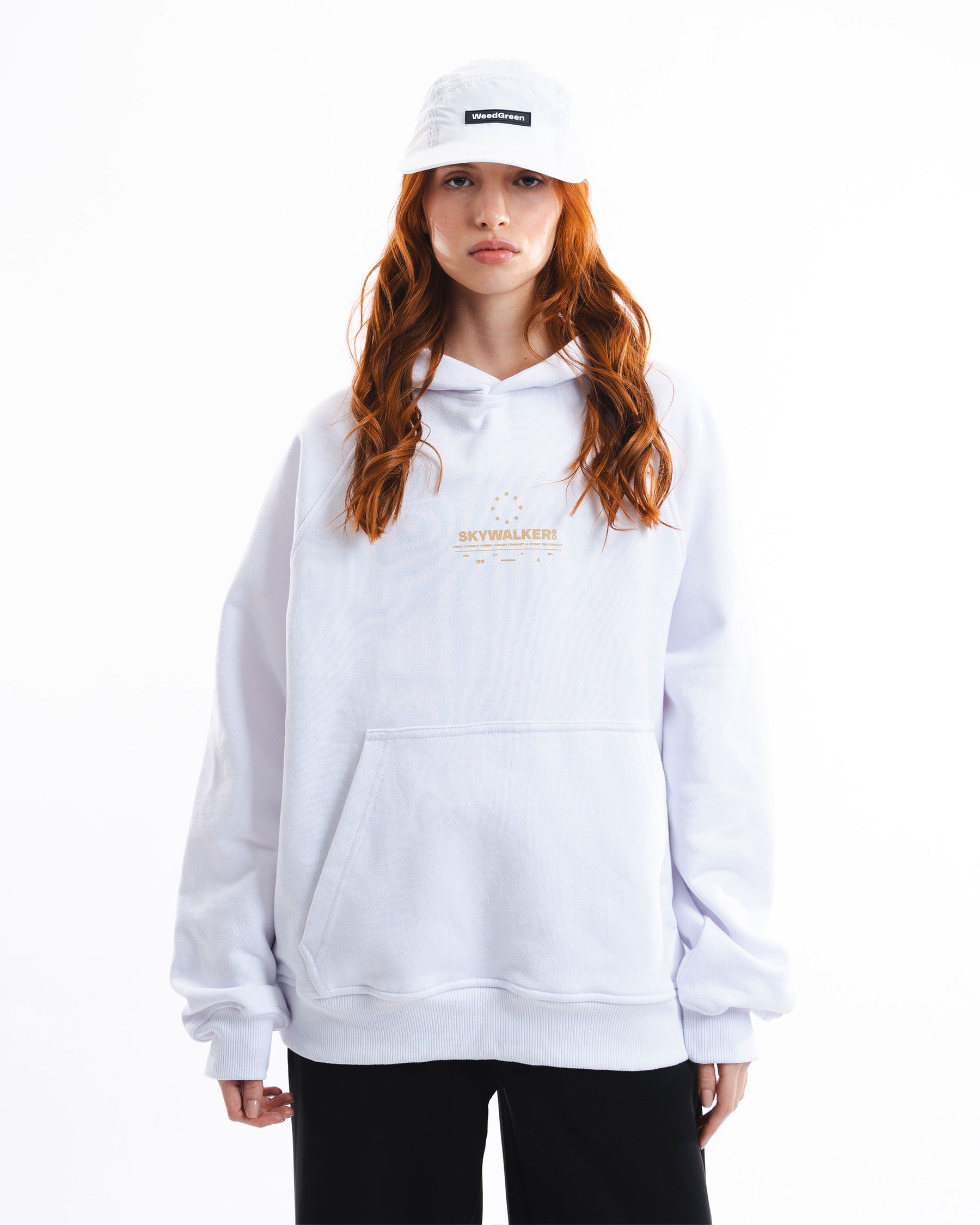 HOODIE GALACTIC KUSH BLANCO