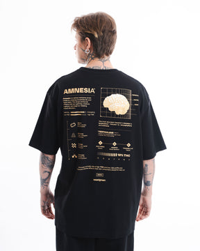 CAMISETA OVERSIZE AMNESIA CORTEX NEGRO