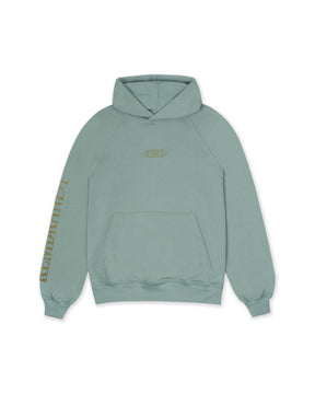 HOODIE PAINTERLY PETALS  VERDE