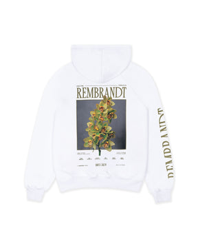 HOODIE PAINTERLY PETALS  BLANCO