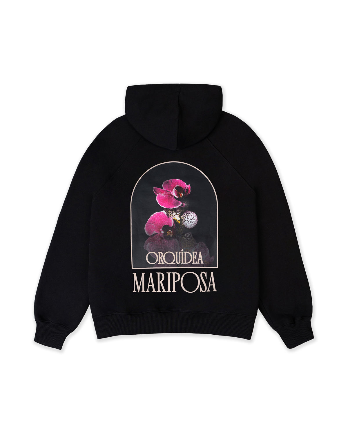 HOODIE ORCHID WINGS NEGRO