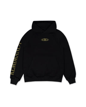 HOODIE PAINTERLY PETALS  NEGRO