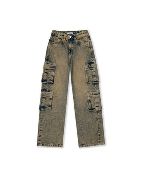 JEAN CARGO MUJER WEEDGREEN OSCURO