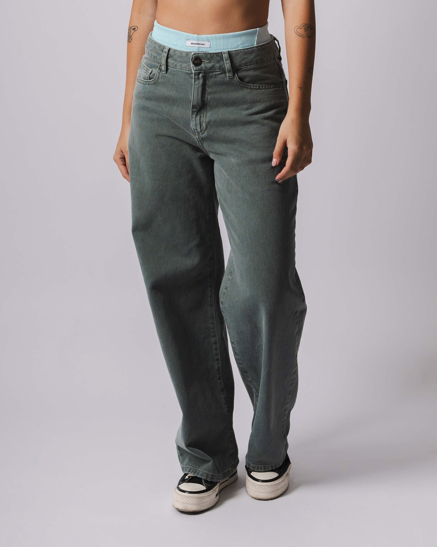 Jean recto mujer  777 gris