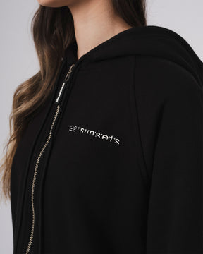 ZIP HOODIE  22 GRADOS NEGRO