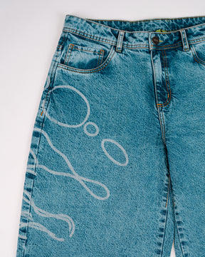 BAGGY JEANS LASSER MUJER HIELO