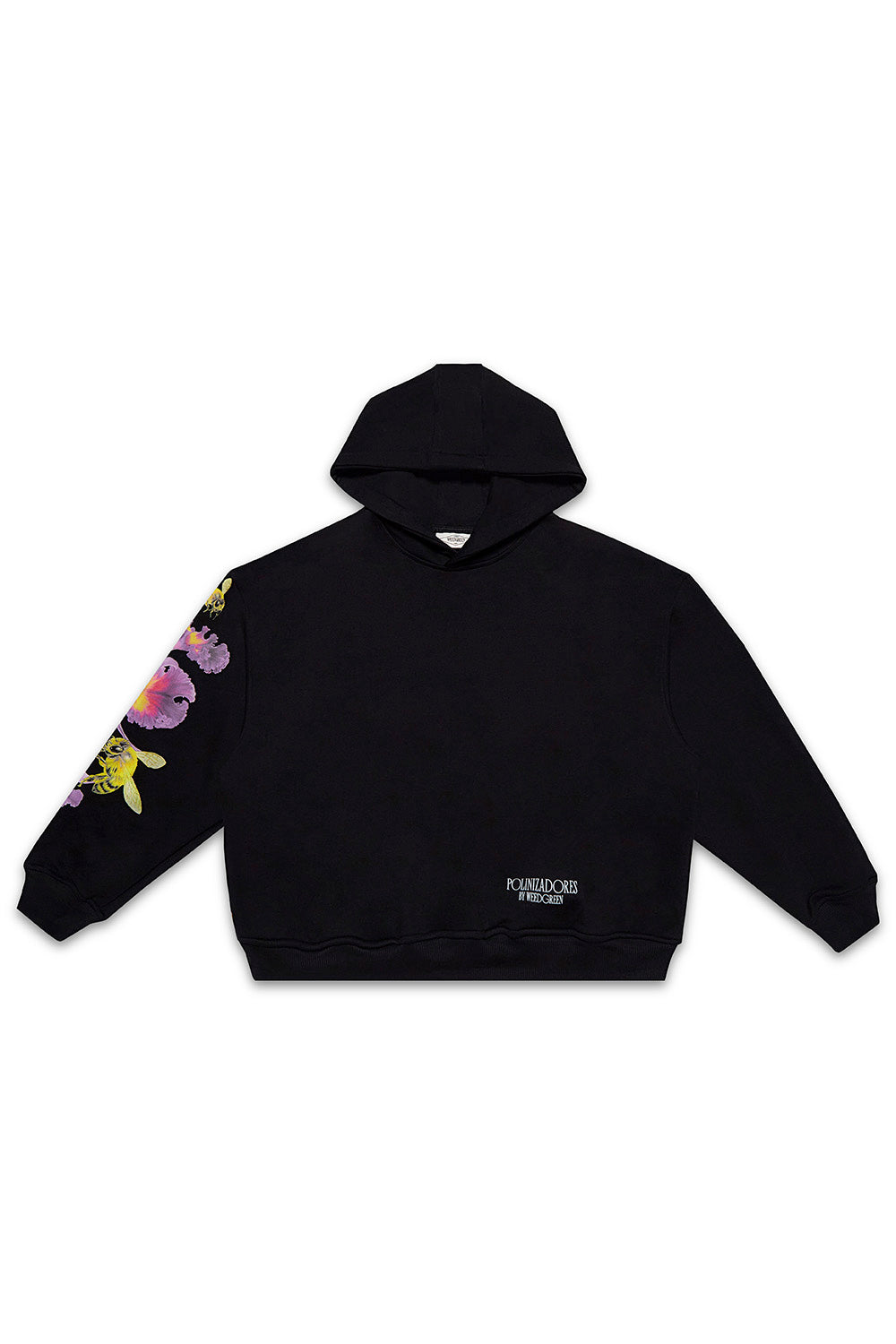 HOODIE BOX ART ORQUIDEA NEGRO