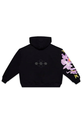 HOODIE BOX ART ORQUIDEA NEGRO