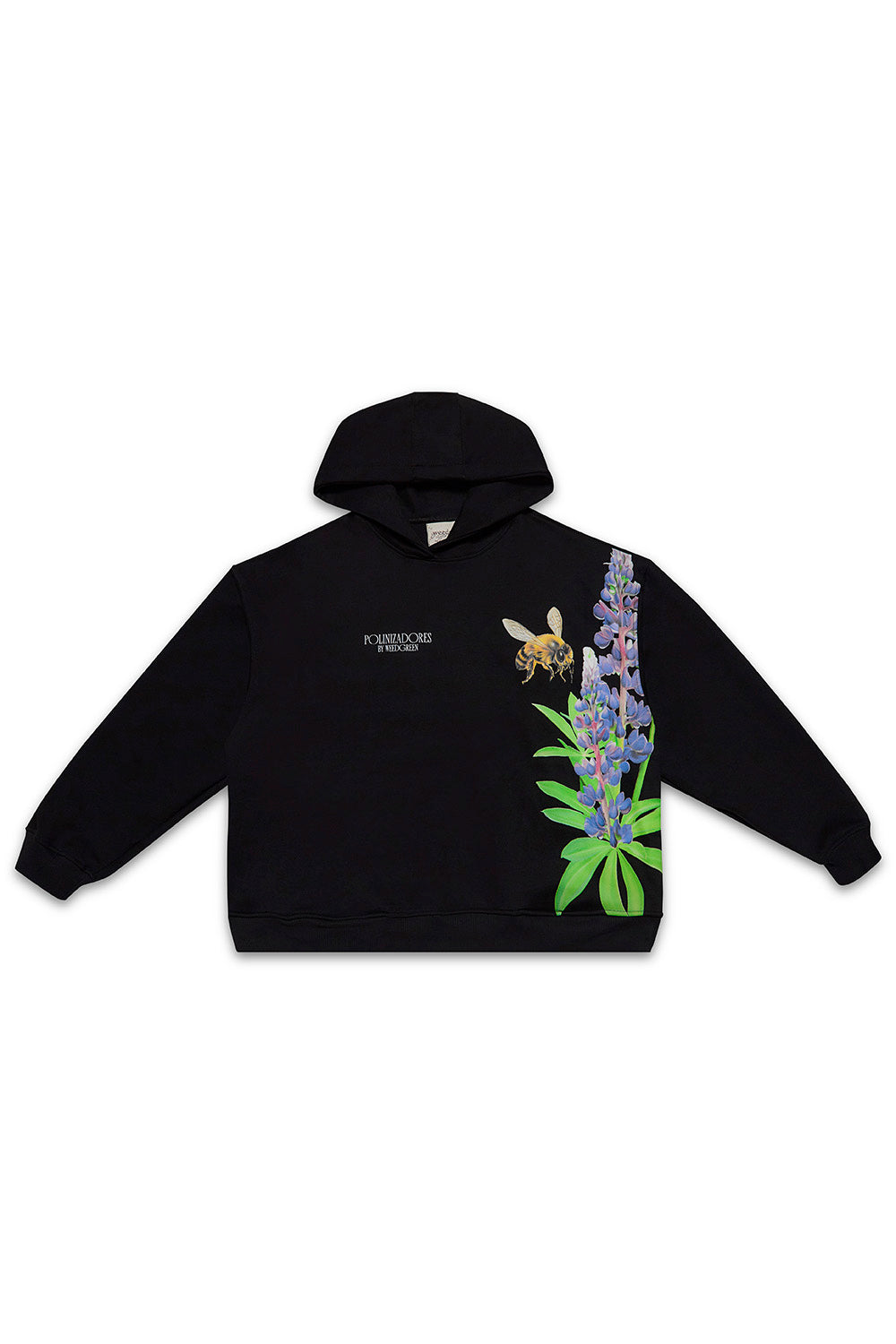 HOODIE BOX ART LAVANDA NEGRO