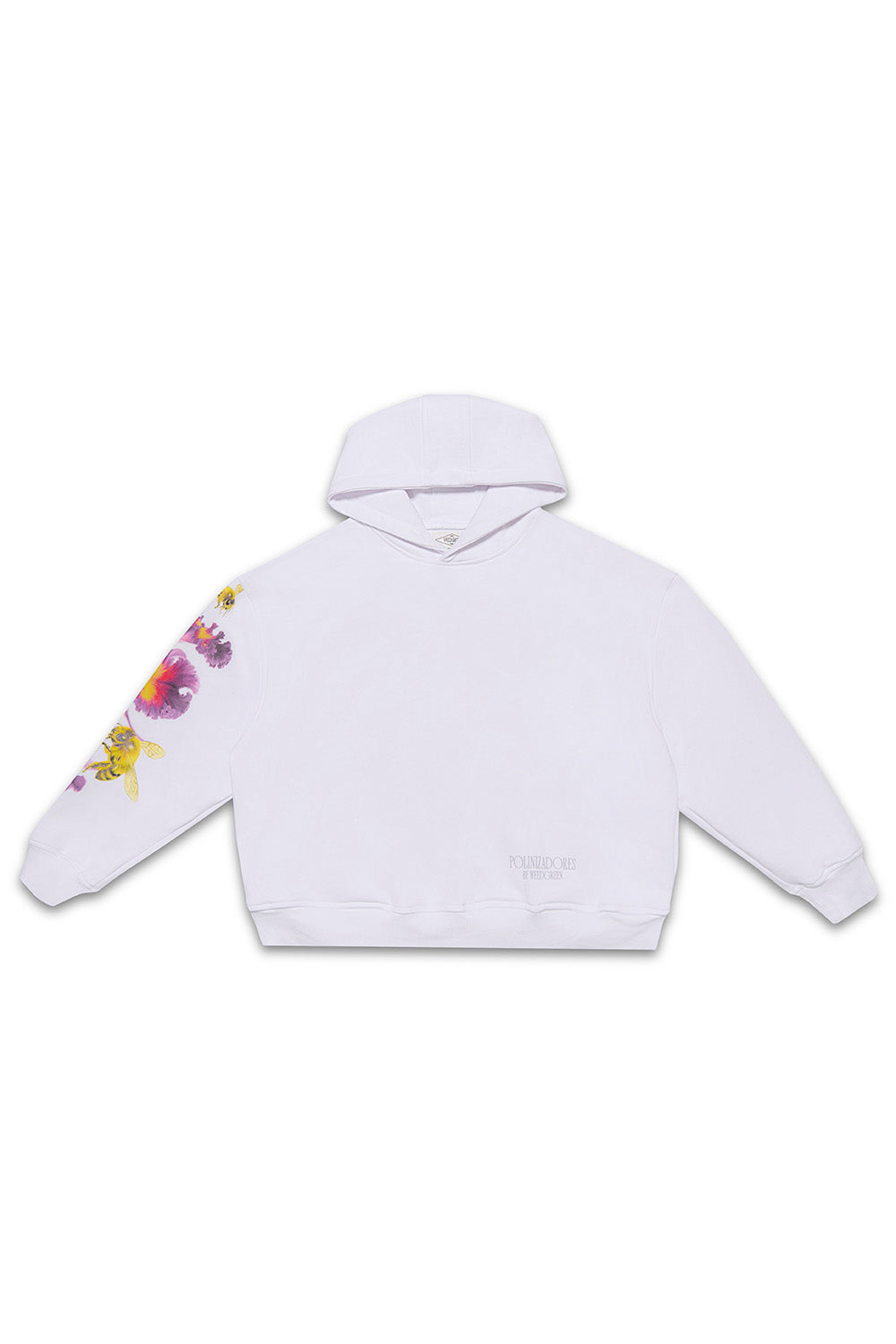 HOODIE BOX ART ORQUIDEA BLANCO