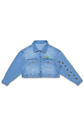CHAQUETA MUJER  ABEJA AZUL MEDIO