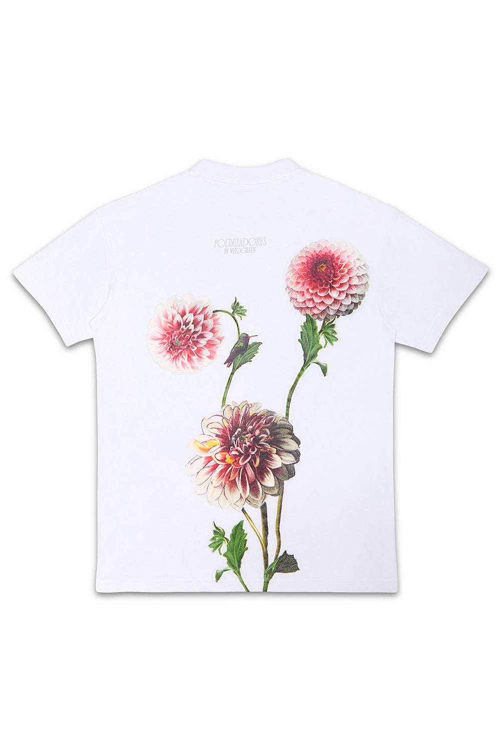 CAMISETA ART FLOR BLANCO