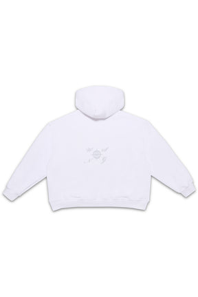 HOODIE BOX ART LAVANDA BLANCO