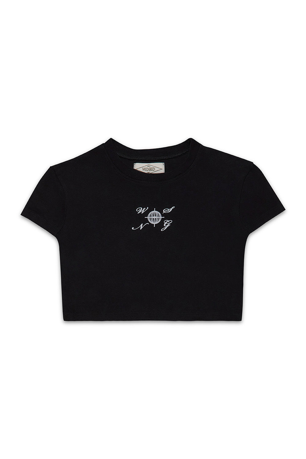 BABY TEE ART HELICONIA NEGRO