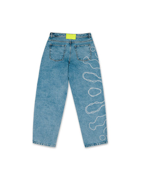 BAGGY JEANS LASSER MUJER HIELO